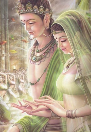 Bouddha et Yashodhara
