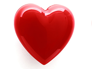 Coeur rouge symbole de l'amour